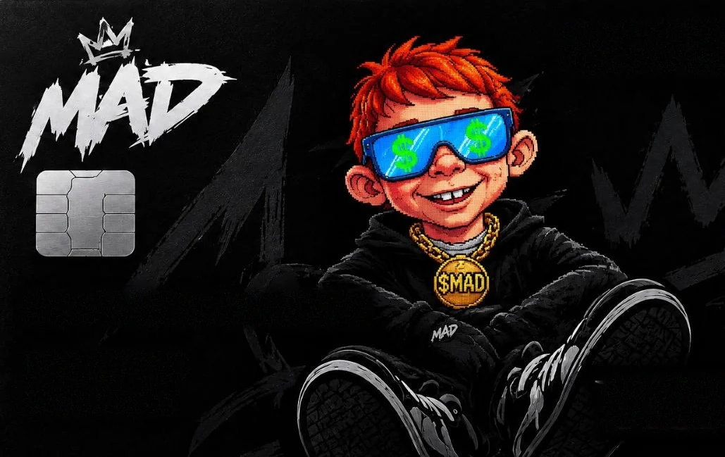MAD Tap virtual card with the Degen Alf design